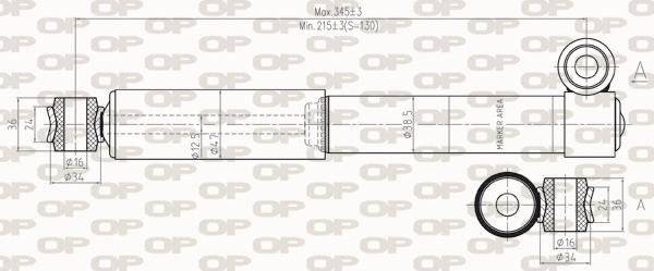 Open Parts SAB8253.32 - Amortizer www.molydon.hr