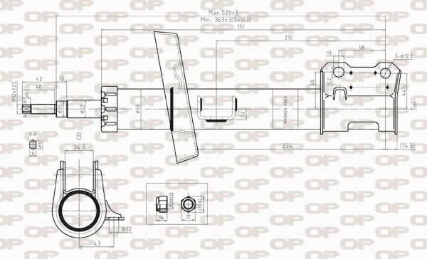 Open Parts SAB8269.31 - Amortizer www.molydon.hr