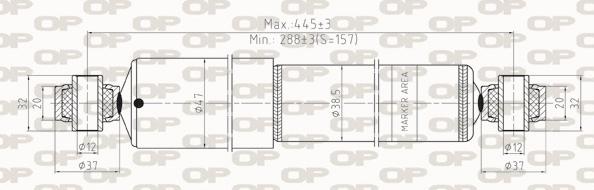 Open Parts SAB8263.32 - Amortizer www.molydon.hr