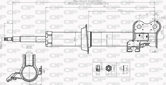 Open Parts SAB8210.31 - Amortizer www.molydon.hr