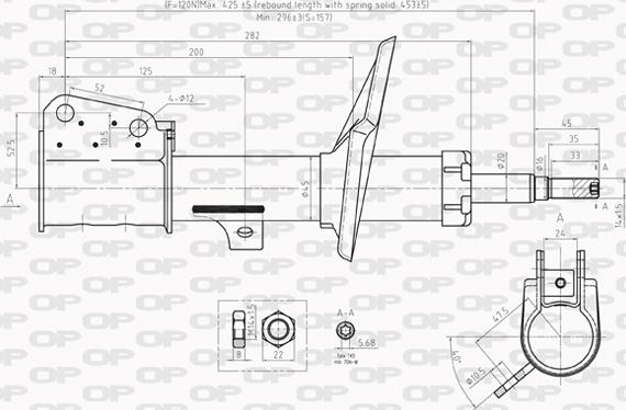 Open Parts SAB8213.31 - Amortizer www.molydon.hr