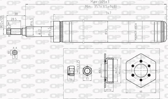 Open Parts SAB8212.31 - Amortizer www.molydon.hr