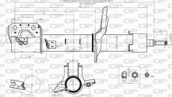 Open Parts SAB8234.31 - Amortizer www.molydon.hr