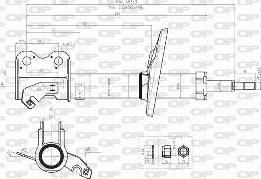 Open Parts SAB8236.31 - Amortizer www.molydon.hr