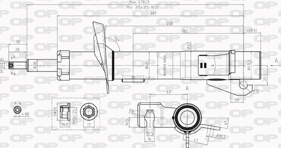 Open Parts SAB8230.31 - Amortizer www.molydon.hr