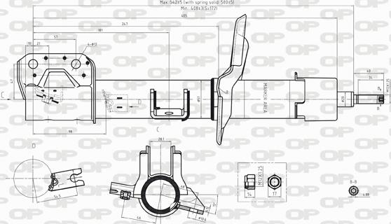 Open Parts SAB8238.31 - Amortizer www.molydon.hr