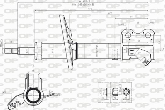 Open Parts SAB8237.31 - Amortizer www.molydon.hr