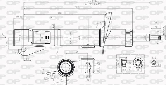 Open Parts SAB8229.31 - Amortizer www.molydon.hr