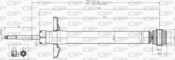 Open Parts SAB8226.12 - Amortizer www.molydon.hr