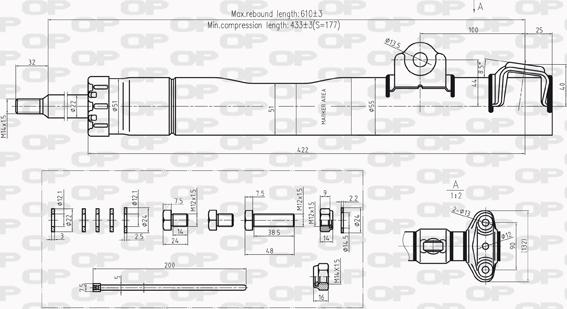 Open Parts SAB8222.31 - Amortizer www.molydon.hr