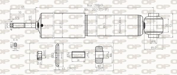 Open Parts SAB8273.31 - Amortizer www.molydon.hr