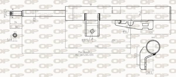 Open Parts SAB8277.31 - Amortizer www.molydon.hr