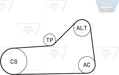 Optibelt 6 PK 1153KT1 - Garnitura klinastog rebrastog remena www.molydon.hr