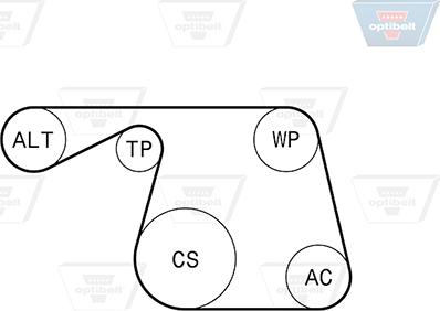 Optibelt 6 PK 1310KT1 - Garnitura klinastog rebrastog remena www.molydon.hr