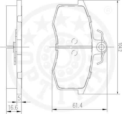 Optimal 9448 - Komplet Pločica, disk-kočnica www.molydon.hr