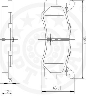 Optimal 9438 - Komplet Pločica, disk-kočnica www.molydon.hr