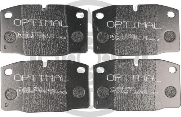 Optimal 9565 - Komplet Pločica, disk-kočnica www.molydon.hr