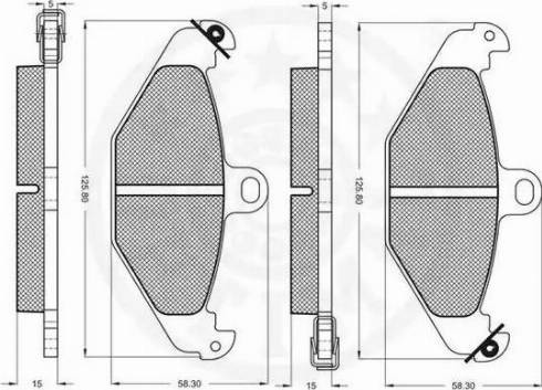 Optimal 9697 - Komplet Pločica, disk-kočnica www.molydon.hr