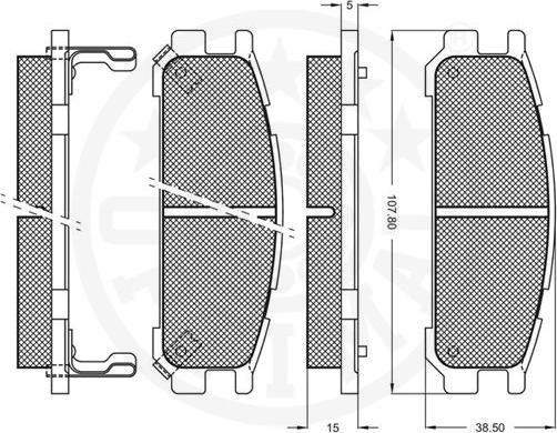 Optimal 9687 - Komplet Pločica, disk-kočnica www.molydon.hr