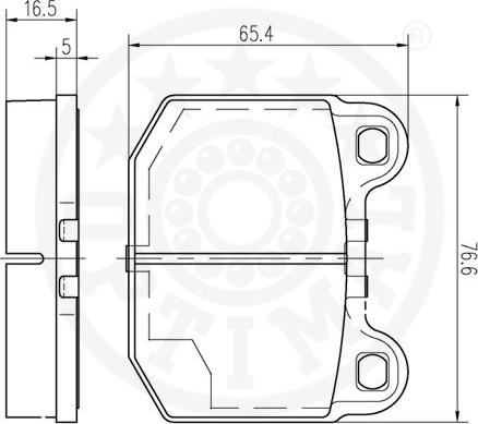 Optimal 9164 - Komplet Pločica, disk-kočnica www.molydon.hr