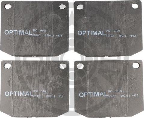 Optimal 9168 - Komplet Pločica, disk-kočnica www.molydon.hr