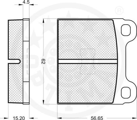 Optimal 9162 - Komplet Pločica, disk-kočnica www.molydon.hr