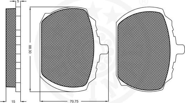 Optimal 9108 - Komplet Pločica, disk-kočnica www.molydon.hr