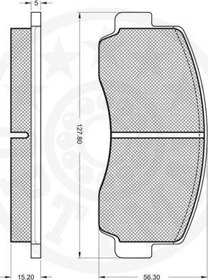 Optimal 9187 - Komplet Pločica, disk-kočnica www.molydon.hr