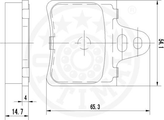 Optimal 9859 - Komplet Pločica, disk-kočnica www.molydon.hr