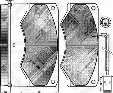 Optimal 9853 - Komplet Pločica, disk-kočnica www.molydon.hr