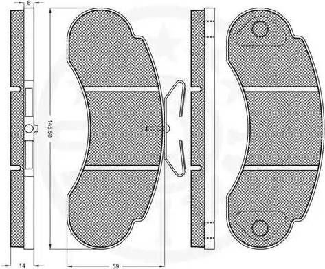 Optimal 9399 - Komplet Pločica, disk-kočnica www.molydon.hr