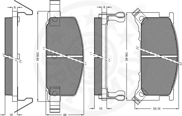 Optimal 9393 - Komplet Pločica, disk-kočnica www.molydon.hr