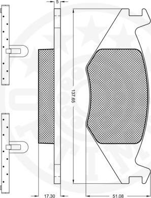 Optimal 9363 - Komplet Pločica, disk-kočnica www.molydon.hr