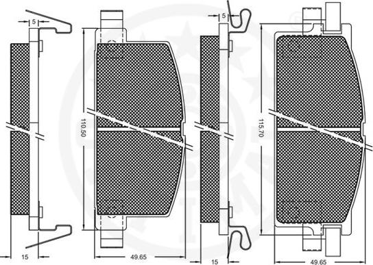 Optimal 9317 - Komplet Pločica, disk-kočnica www.molydon.hr