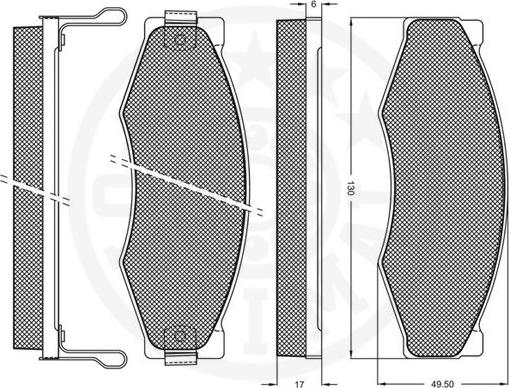 Optimal 9376 - Komplet Pločica, disk-kočnica www.molydon.hr