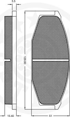 Optimal 9243 - Komplet Pločica, disk-kočnica www.molydon.hr