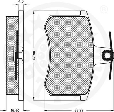 Optimal 9272 - Komplet Pločica, disk-kočnica www.molydon.hr