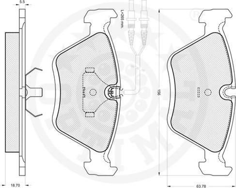 Optimal 9794 - Komplet Pločica, disk-kočnica www.molydon.hr