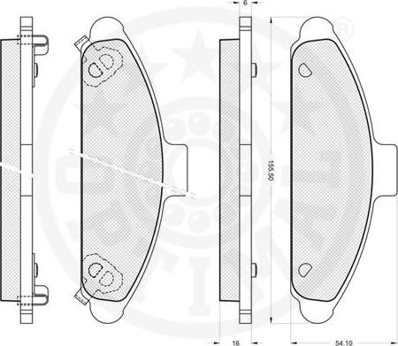 Optimal 9791 - Komplet Pločica, disk-kočnica www.molydon.hr