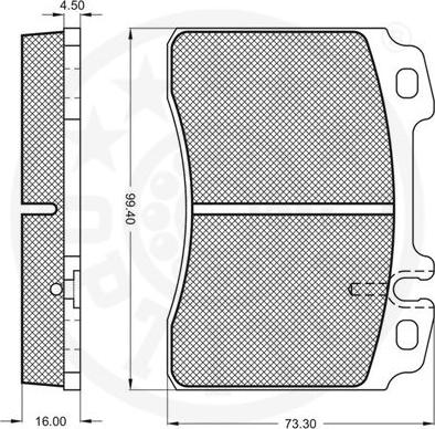 Optimal 9753 - Komplet Pločica, disk-kočnica www.molydon.hr