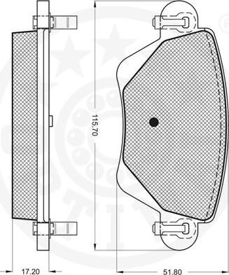 Optimal 10494 - Komplet Pločica, disk-kočnica www.molydon.hr