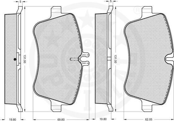 Optimal 10467 - Komplet Pločica, disk-kočnica www.molydon.hr