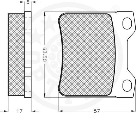 Optimal 10095 - Komplet Pločica, disk-kočnica www.molydon.hr