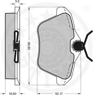 Optimal 10055 - Komplet Pločica, disk-kočnica www.molydon.hr