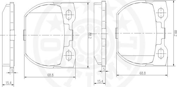 Optimal 10058 - Komplet Pločica, disk-kočnica www.molydon.hr