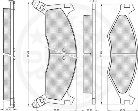 Optimal 10086 - Komplet Pločica, disk-kočnica www.molydon.hr