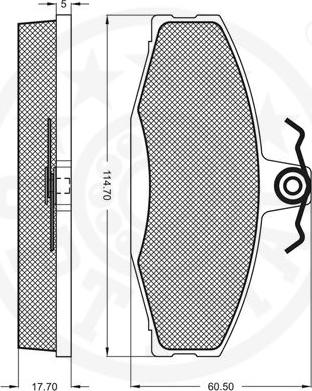 Optimal 10143 - Komplet Pločica, disk-kočnica www.molydon.hr