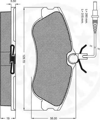 Optimal 10173 - Komplet Pločica, disk-kočnica www.molydon.hr