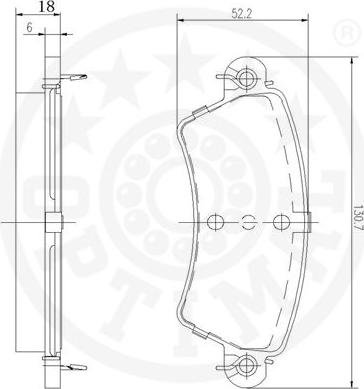 Optimal 10388 - Komplet Pločica, disk-kočnica www.molydon.hr