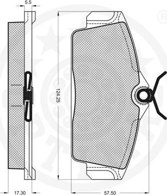 Optimal 10337 - Komplet Pločica, disk-kočnica www.molydon.hr